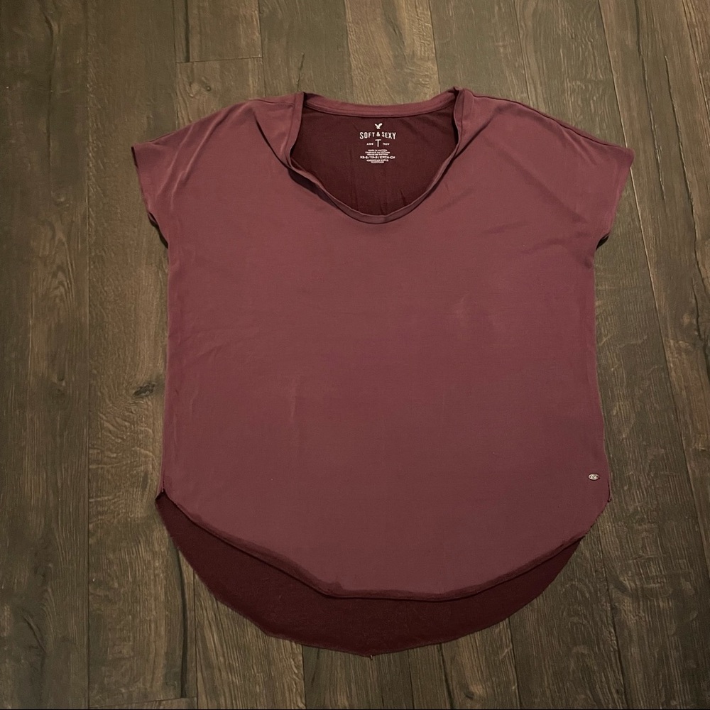 AEO Soft & Sexy Tee | Burgundy